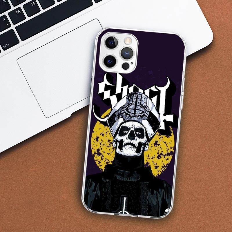 Ghost Papa Emeritus Phone Case For Apple iPhone 11 12 13 15 14 Pro 7 XR X XS Max 8 Plus + Mini SE Customized Print Soft Cover