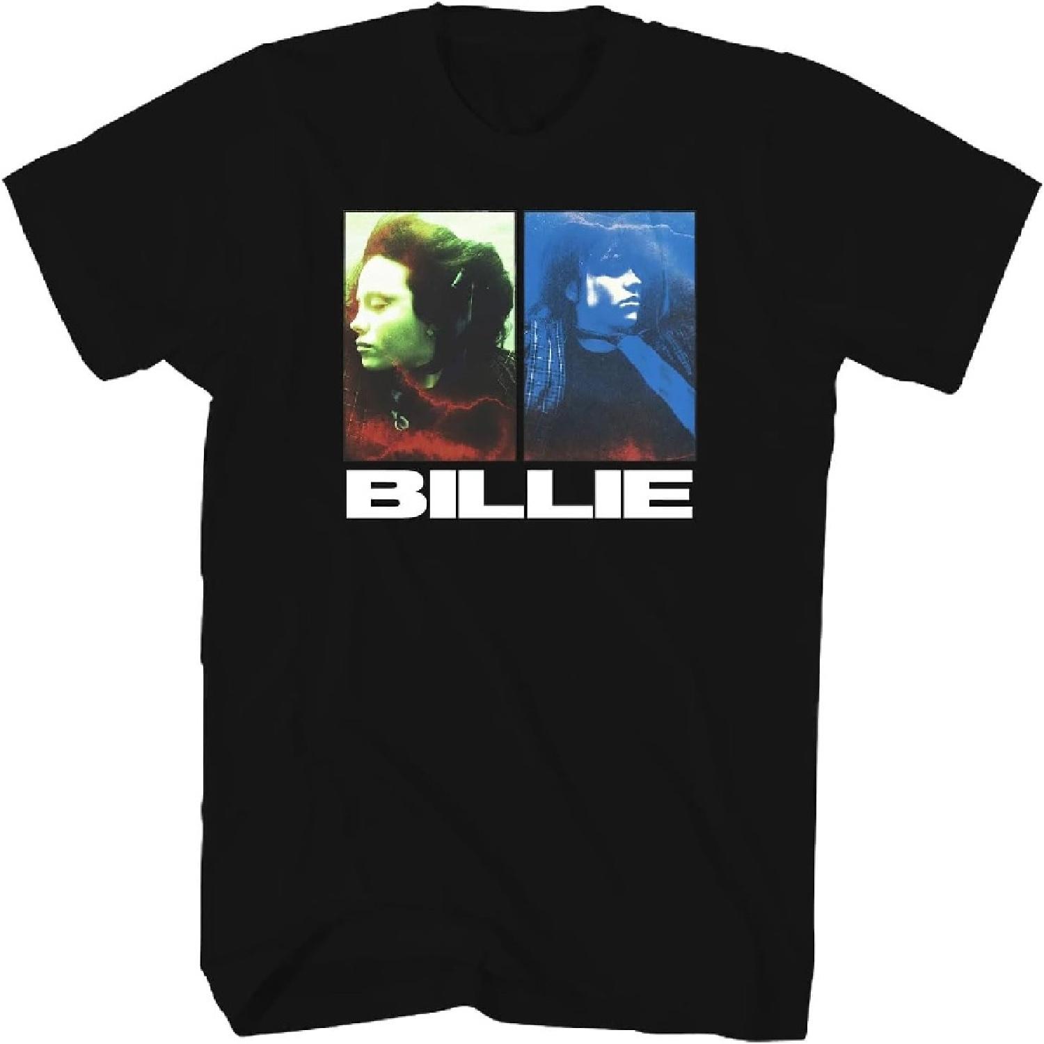 

Мужская футболка с фото Билли Айлиш, экологичная, черная XXXXXL чёрный