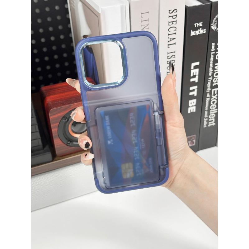 New Product for IPhone16 ProMax Card Case, Skin Friendly Feel, Card Insertion Anti Drop Protective Cover, Ins Style