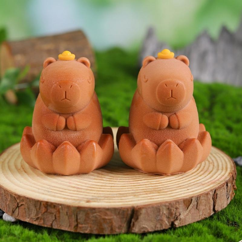 Functional Capybaras Flower Baking Mould Dishwasher Safe Multipurpose Dessert Maker Artistic Dessert Mould