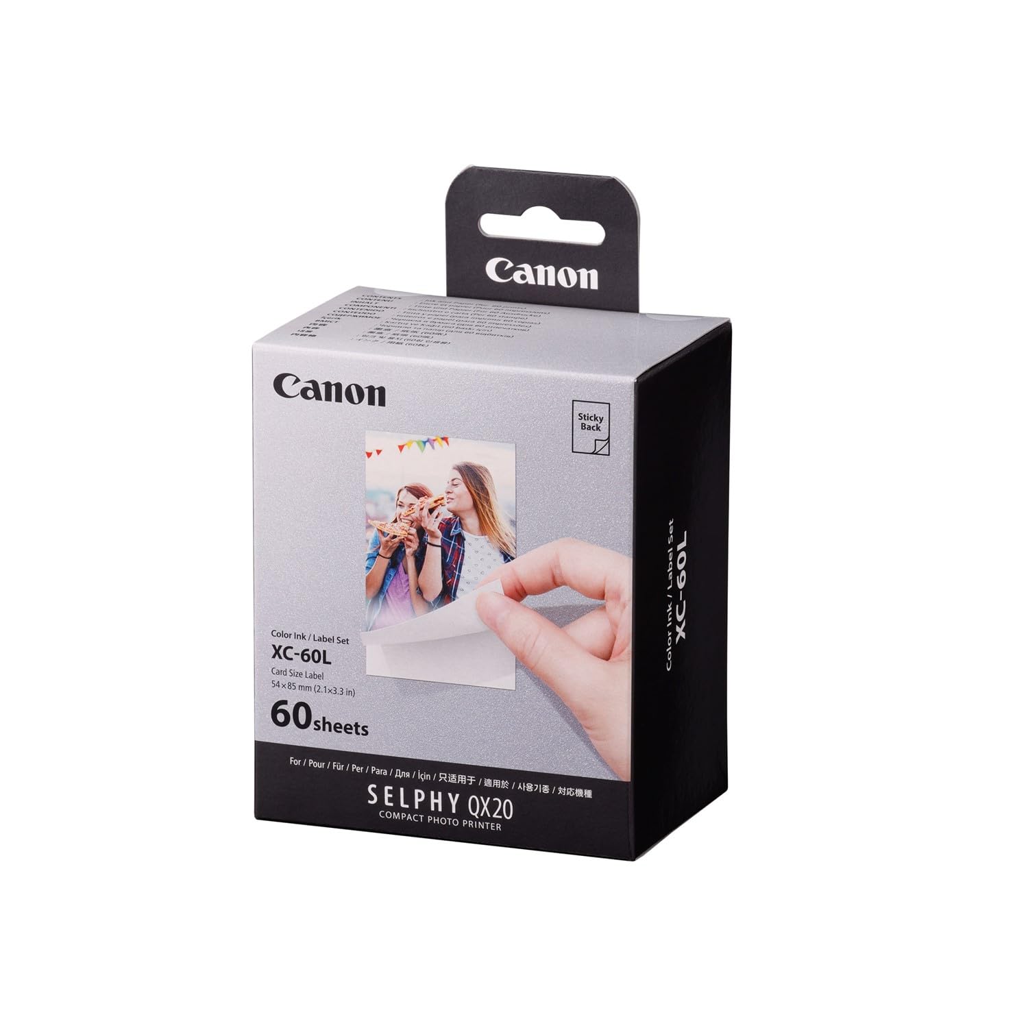 

Color inklabel set for Canon QX20 XC-60L