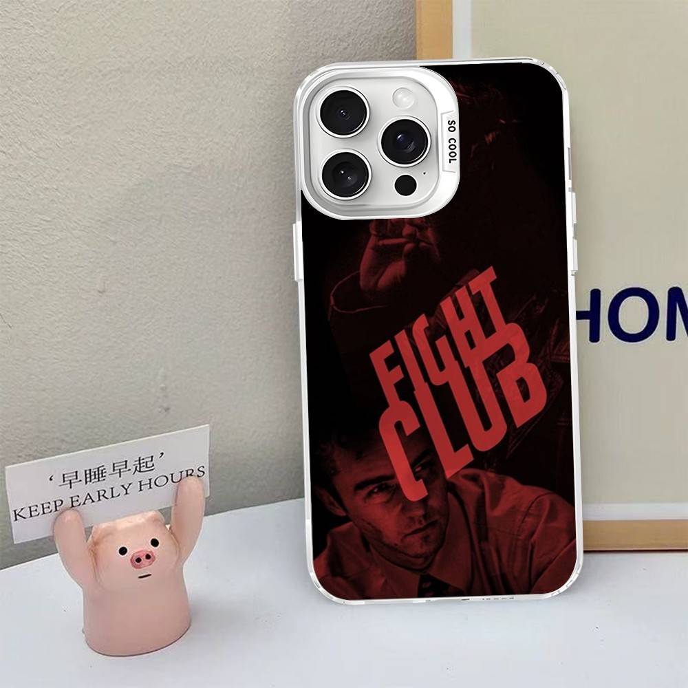 Classic Movie F-fight C-club Phone Case For IPhone 16 15 14 13 12 11 Pro Max X XR XSMAX 8 7 Plus Matte Shockproof Back Cover