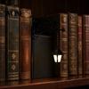 Soft Light Reading Accessory Library Lantern, Decorative Bookshelf Lighting, Witch Hat Lamp for Nook, Vintage Iron Bookend Retro with Warm LED Glow, &