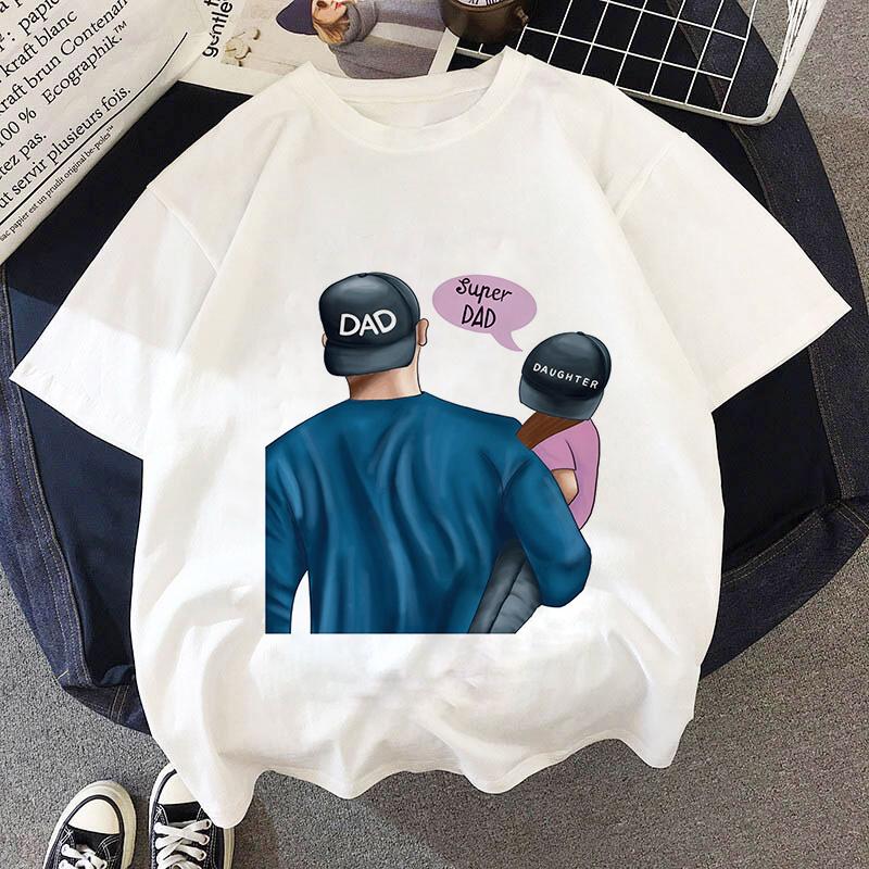 Mother Kids Kids T-shirts Girls Summer New Super Mom Dad Clothes Baby T Shirts Children Cute Sleeve Clothing Graphic T-shirt Tee
