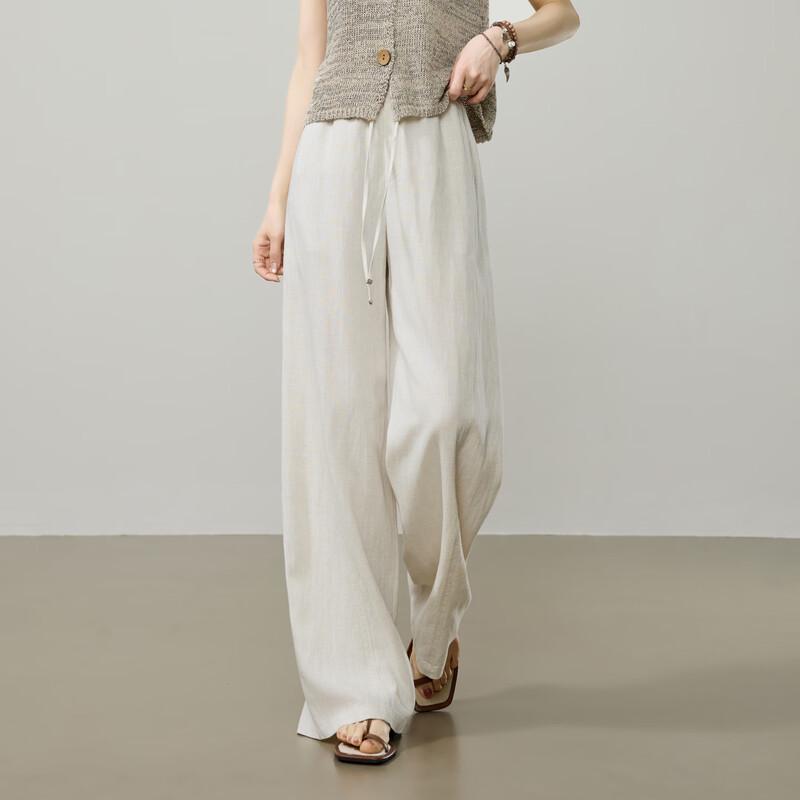 ESE-Y Lyocell Linen Wide-Leg Pants 27S