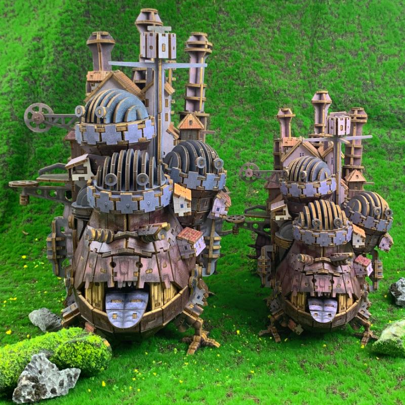 Howl's Moving Castle 3D Wooden Puzzle by Hayao Miyazaki - Educational Ornament & Gift for Girls