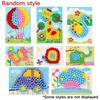 4 Sets Pompoms Painting Set Including Colorful Craft Fluffy Balls & Printed Paper DIY Decoration Birthday Gift Prize YMY