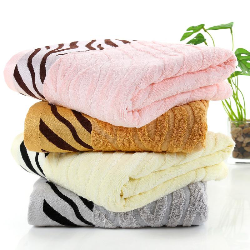 Bamboo Towels Fiber Tiger Stripe Pattern Towels Quick-Dry Absorbent Non-Fading Towel For Bathroom Barber Shop School Outdoor