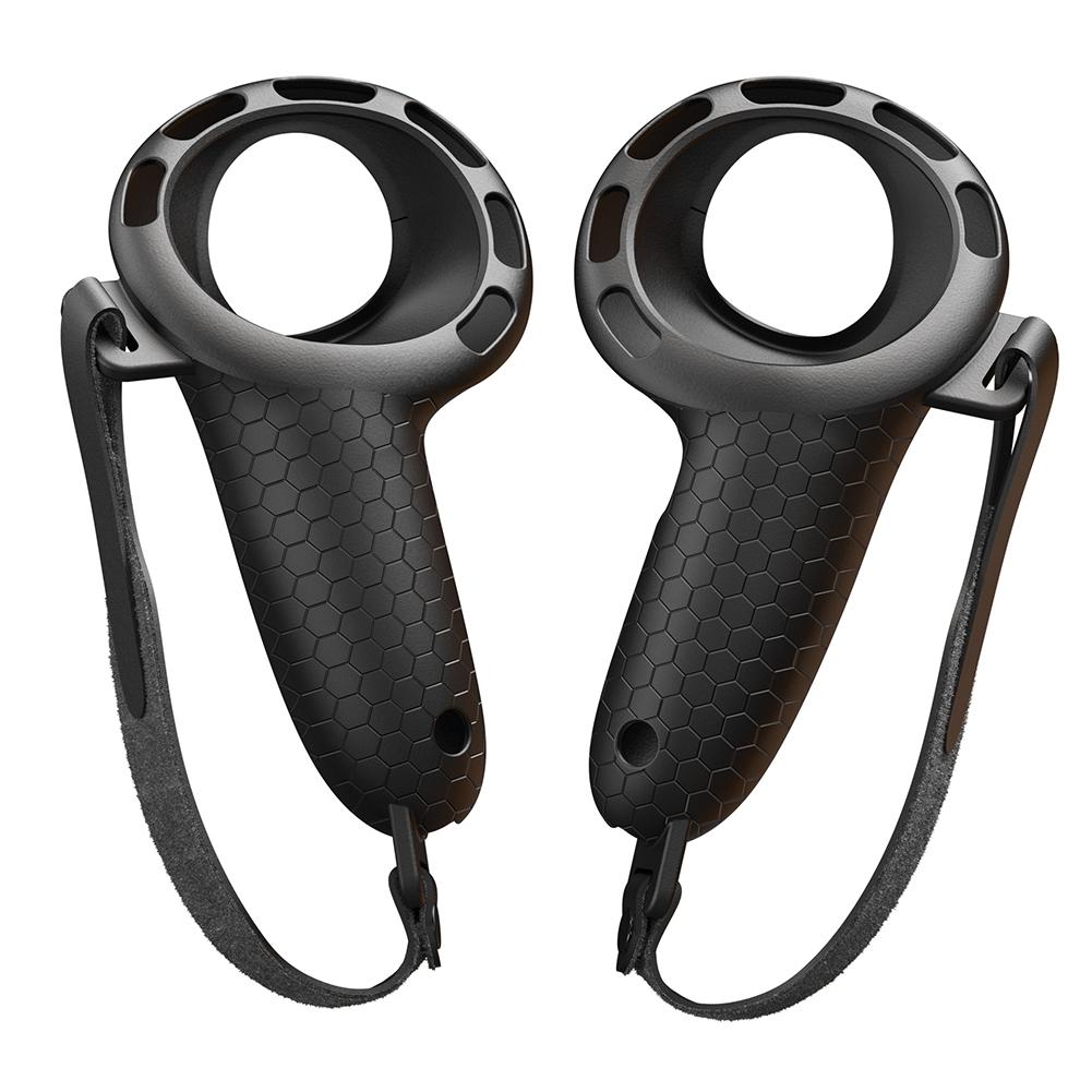 

Silicone Controller Grips with Hand Strap Non-Slip Handle Cover Controllers Protector for Meta Quest 3S/Quest 3 VR Accessories чорний