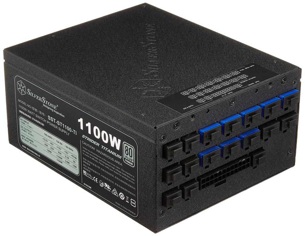 SilverStone 1100W 80PLUS TITANIUM Full-Modular ATX Power Supply SST-ST1100-TI