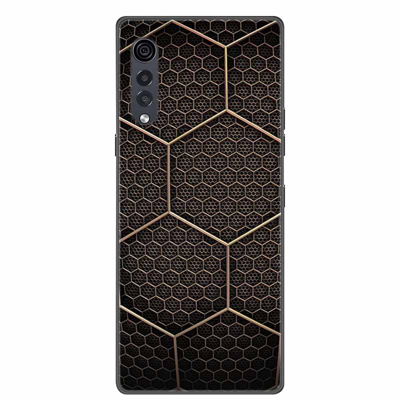 For LG Velvet Luxury Phone Case Black Soft Silicone TPU Back Cover for LGVelvet 5G Funda LMG910EMW Protector Capa Cartoon Coque