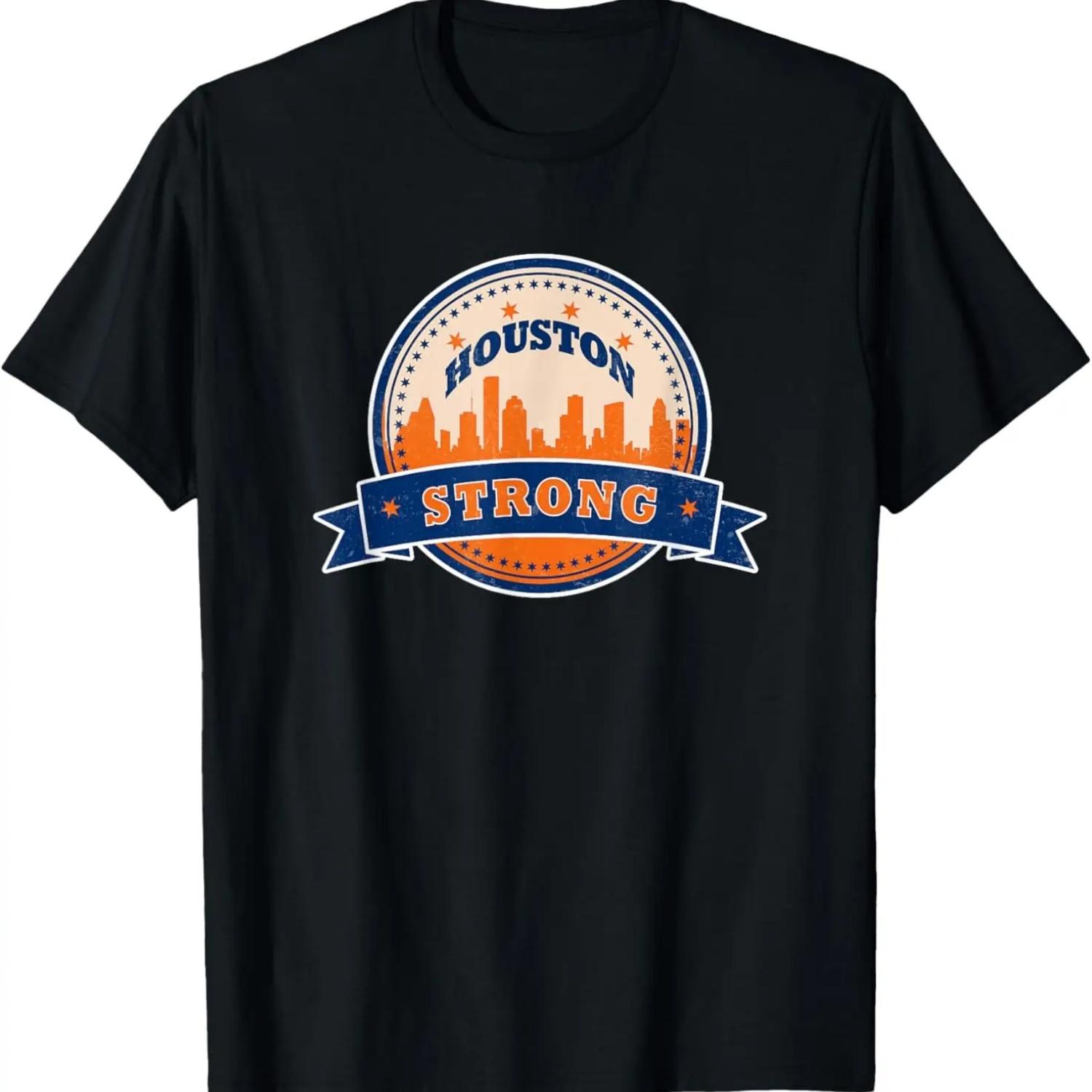 

Houston Strong City Skyline Texas T-Shirt S чёрный