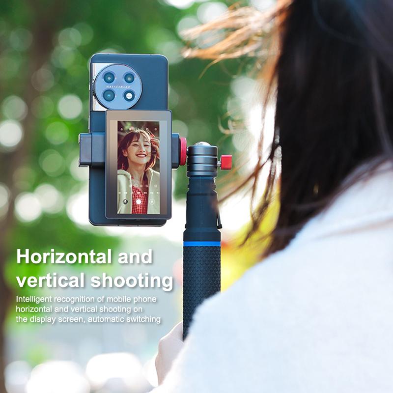 Vlog Selfie Monitor Screen For Iphone Android Xiaomi Samsung Smartphone Rear Camera Wireless Magnetic Selfie Monitor Screen