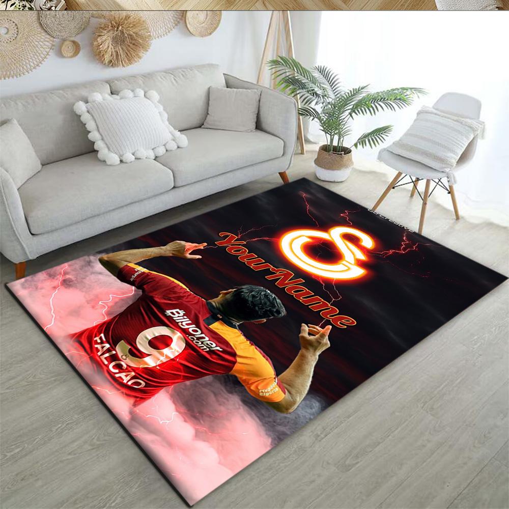 Galatasaray 392 Personalized Name Floor Rug Office Rug Suitable for Entryway Hallway Dining Room Game Room Antislip Carpet Decorate Offices