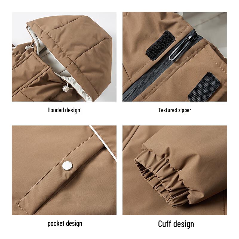 ROMON Men's Graphene Padded Hooded Winter Jacket