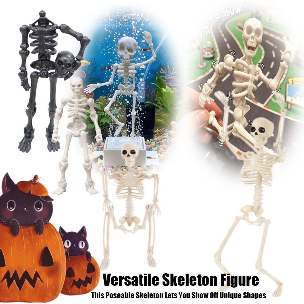 Air Pump Driven Dancing Skeleton Aquarium Bubbler Water Wiggling Skeleton Decor Halloween Party