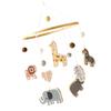 Infant Bed Mobile Natural Wood Wool Craftsmanship Quiet Movement Baby Room Decorations Early Kids Education Sensory Toy