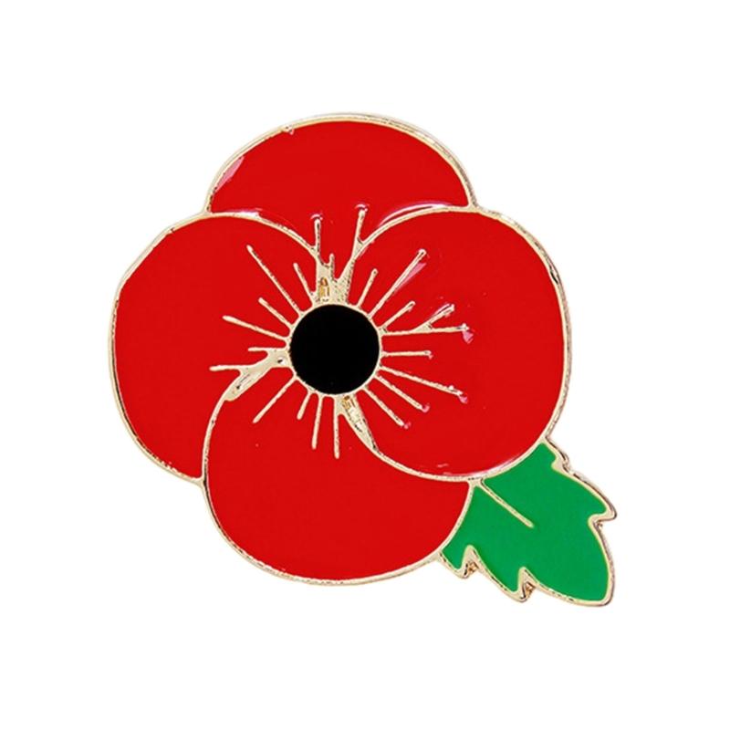 

Poppys Floral Brooch Realistic Flower Themed Lapel Pins for Women Versatile Breastpin Stylish Accessory for Daily Wear