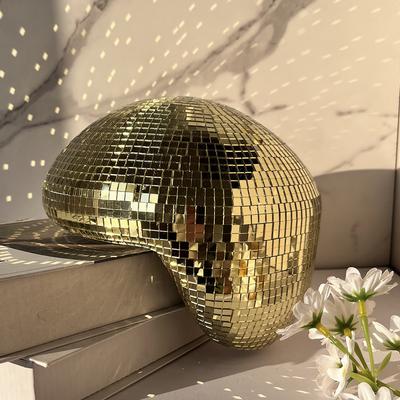 Zrcadlová disco koule Odrážející skleněná koule Vnitřní domácí party dekorace Zábavná disco stolní ozdoba Svátek Narozeniny Halloween Dárek