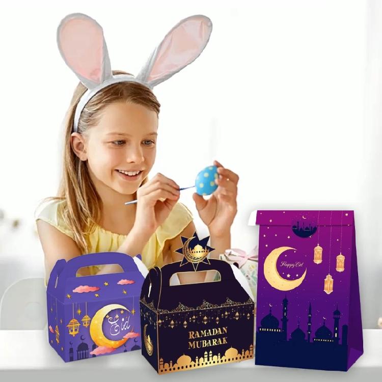 Eid Mubarak Goodie Bag Ramadan Party Treat Box Eid Mubarak Gift Wrapping Sticker