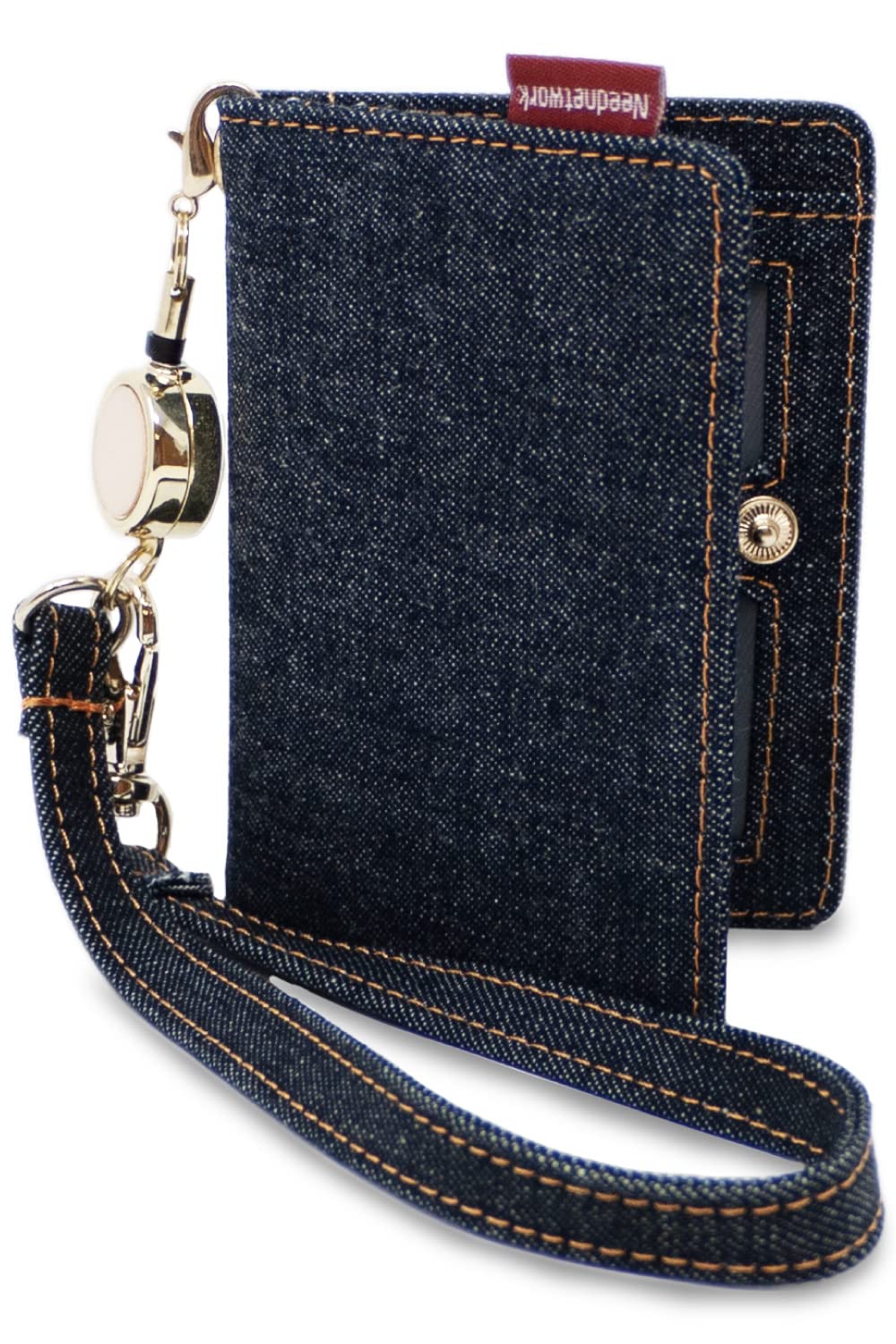 

Чехол для пропуска Commuter Holder Okayama Denim Bifold с катушкой Indigo Blue [Need Network] для мужчин