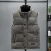 New Vest Jacket Autumn Winter Warm Coat Stand Collar Padded Waistcoat Corduroy Work Wear Male Clothes M-5XL Sleeveless Vest