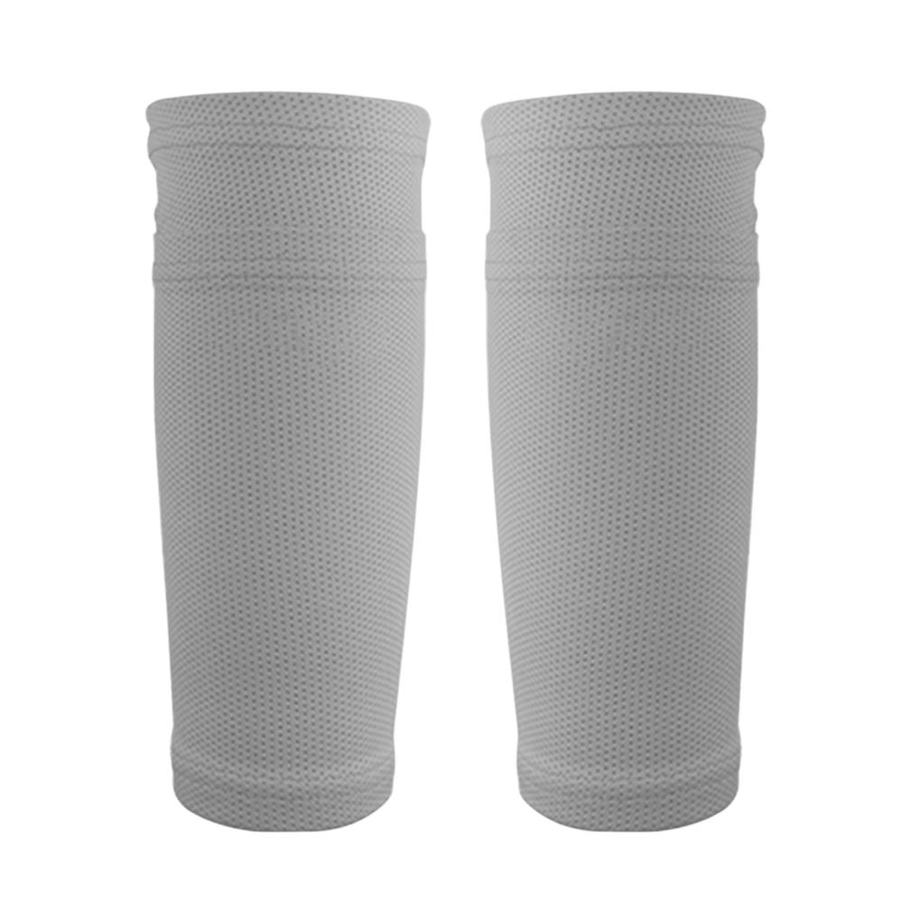 1Pair Football Game Calf Sleeve with Pocket Nylon Football Match Legs Protective Gear Breathable for Adults Kids Sports Supplies