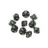 10pieces/set Acrylic Dice Set Polyhedral D10 10 Sided 15mm Dice for RPG Game Gift Party Role Play Game
