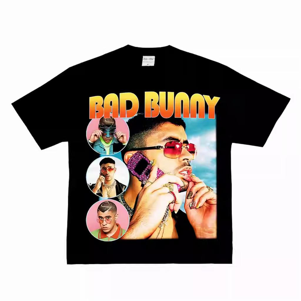 2026 Bad Bunny T-shirt - A Popular, Short-sleeved, Long-sleeved, or Short-length T-shirt In The Style of American Rap, Hip-hop