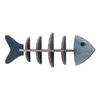 3D Fish Inspired Wall Shelf Sturdy Wooden Wall Mounted Organizer Mediterranean Retro Decor for Living Room Bathroom