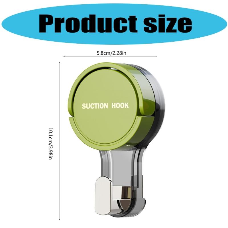 Removable Suction Cup Hook for Bathroom and Kitchen Strong Adhesive Towel Rack Waterproof Robe Coat Clothes Hanger