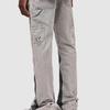 Men's Jeans Fashion Workwear Elastic Patchwork Flared Pants