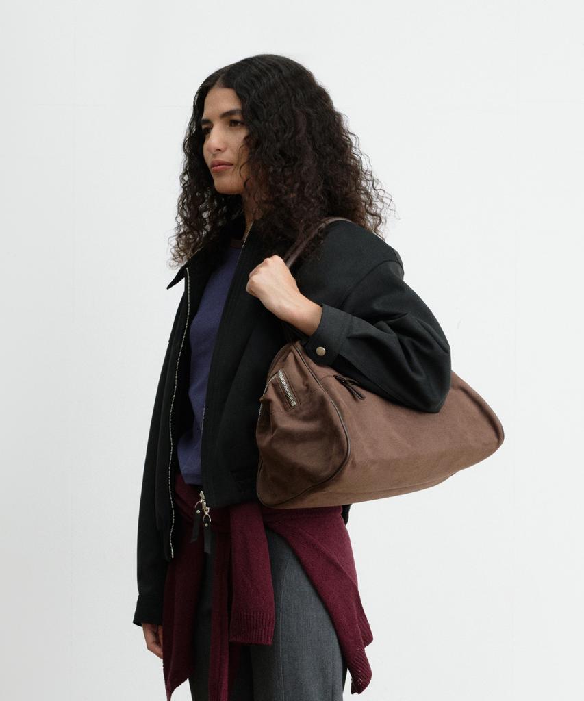 Christine Project Two Zipper Bag Suede Original(Brownie)