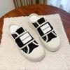 Velcro 22 Summer New Round Head Biscuit Shoes Student Running Two Wear Canvas Shoes