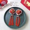 Tassel Children Red Bow Hairpin Cat Ears Hanfu Hair Sticks Chinese New Year Headwear  Children