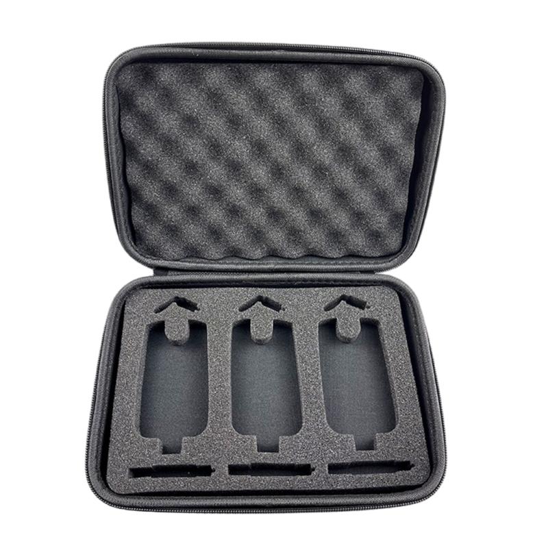 

Waterproofs Fishing Bites Alarm Storage Case Foam Pad Fishing Swingers Storage Box with Zippers Carry Bag Easy to Use 1