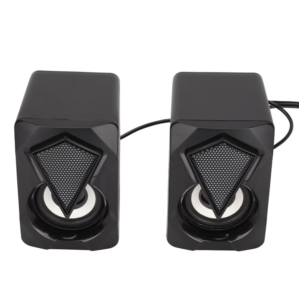 X2 Desktop Speaker USB Powered Portable Wired PC Speakers with Breathing Light for Home Office