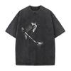 Jujutsu Kaisen Fushiguro Toji T-shirt Washed Oversized T Shirt Anime Printed For Men's Clothing Short Sleeve Tops