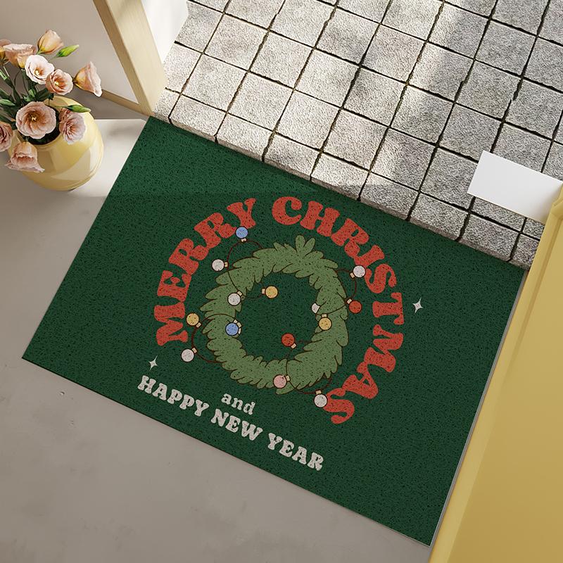 Christmas Floor Mat For The Entrance Door, Floor Mat For The Foyer, Gingerbread House Carpet For Home Decoration