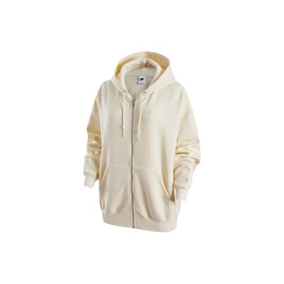 Veste Zippée à Capuche Décontractée Couleur Unie Vestes Femme Lait de Coco HF0422-113