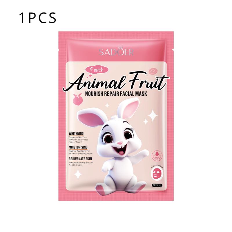SADOER White Rabbit Persika Närande Ansiktsmask
