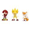 Jada Toys - Sonic the Hedgehog - Pack of 3 Figurines Diecast Nano Metalfigs 5 Cm