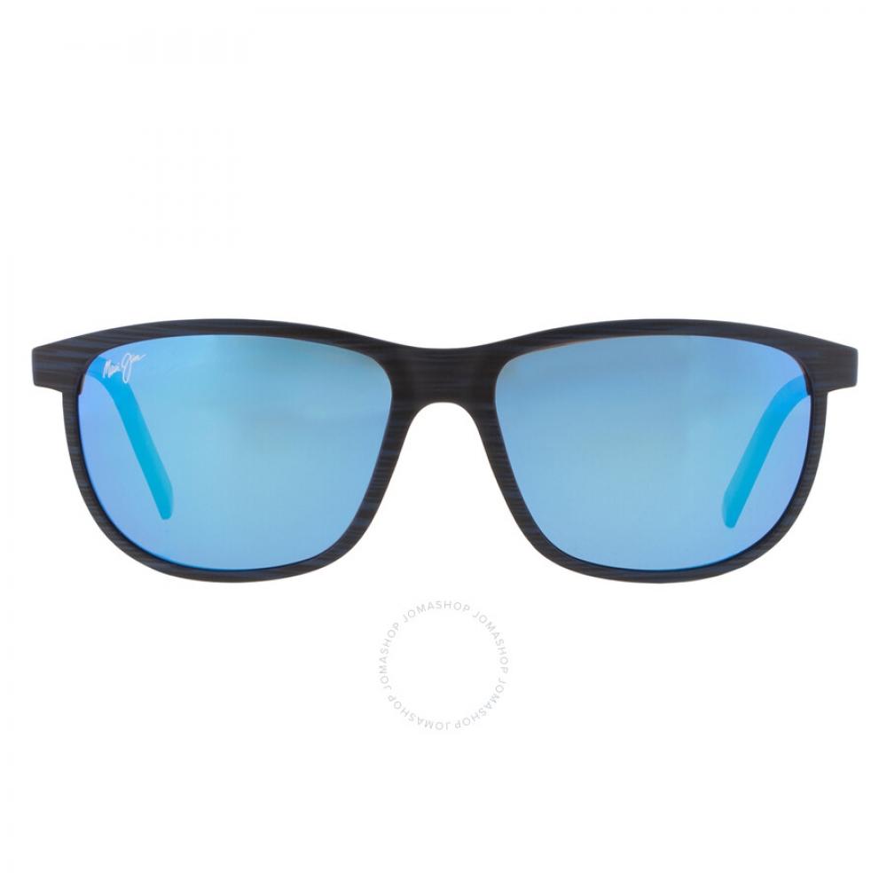 

Maui Jim Lele Kawa Blue Hawaii Square Unisex Sunglasses B811 03S 58