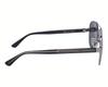 Gucci GG0528S 007 Men's Aviator Sunglasses - Silver Metal Frame & Grey Lenses