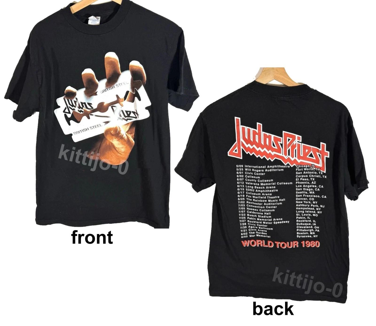 NEW!!! Judas-Priest British Steel 1980 Vintage T-Shirt Reprint All Size S-5XL S