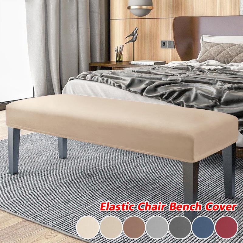 Soft Stretch Dining Spandex Stretch Chair Bench Cover Chair Cover Living Room Kitchen Bedroom