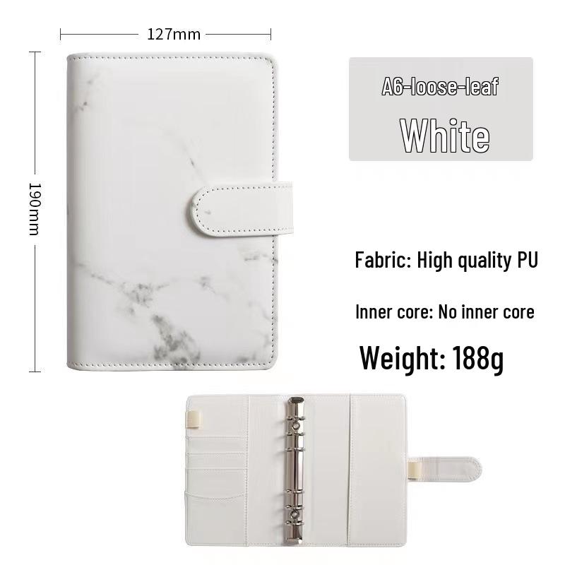 Koreanischer frischer Stil A5/A6 Macaron Loseblatt-Notizbuch