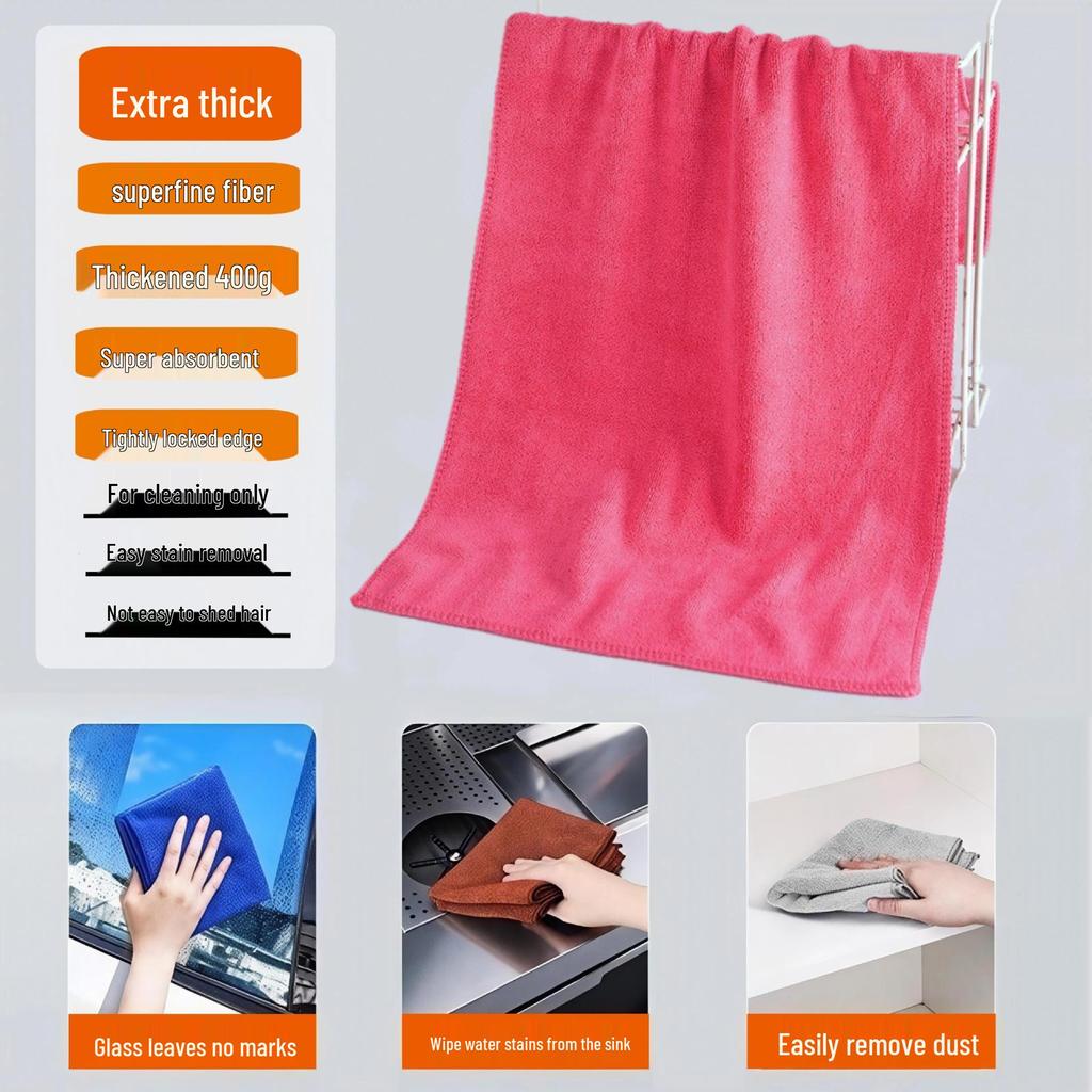Ultra-Fine Fiber Thickened Car Wash and Cleaning Towel with High Water Absorption - Ideal for Home, Hotel, and Salon Use