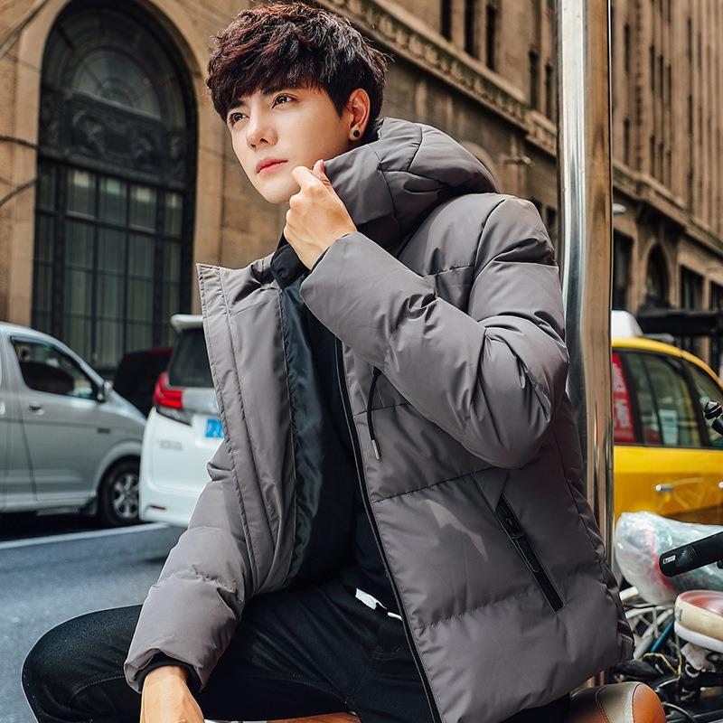 

Padded-padded Men s Jacket Winter New Trendy Brand Thickened Short Cotton-padded Clothes Velvet Cotton Winter Padded Jacket Tide M