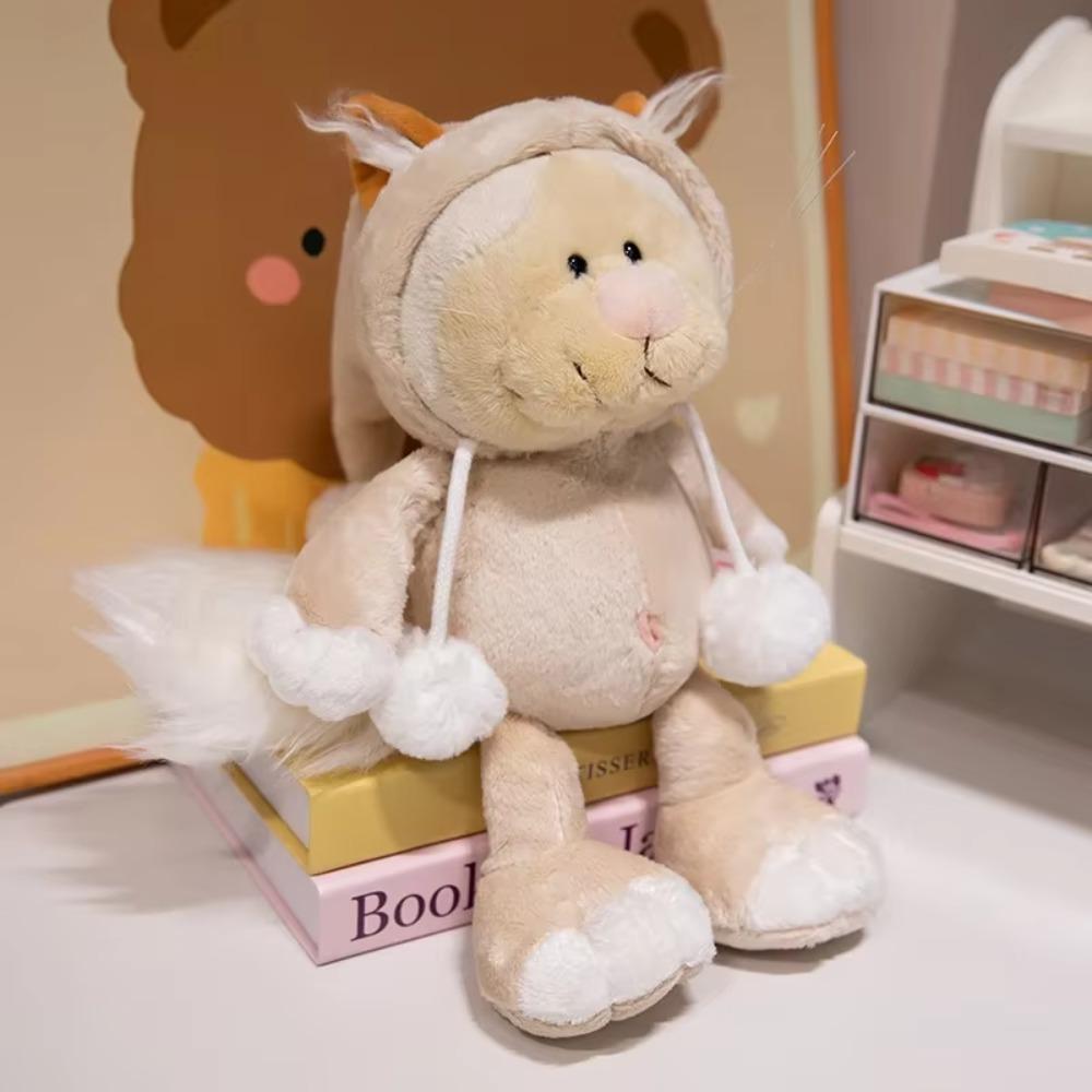 Fluffy Cartoon Animal Plush Doll Q Version Cartoon Sleeping Pillow  Valentine's Day Gifts